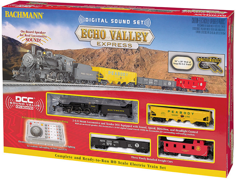 BACHMANN HO 00825 1/87 SCALE ECHO VALLEY EXPRESS TRAIN SET SOUTHERN RAILWAY (DIGITAL SOUND SET)