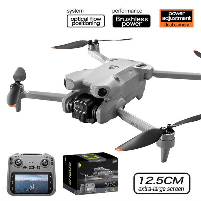 GT50 RC DRONE OBSTACLE AVOIDANCE AERIAL CAMERA 2.4G FOLDABLE DRONE WITH TOUCH SCREEN OPTICAL FLOW POSITION