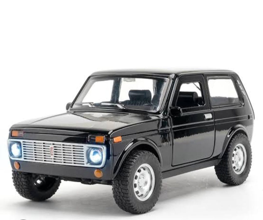 DIECAST CAR LADA MODEL 1:18 SCALE PULL BACK SR-1810B OPENABLE DOORS SOUND & LIGHT