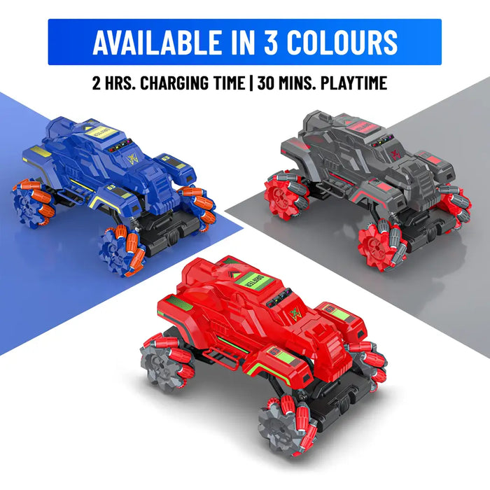 MIRANA DRIFTER 360 ROTATING MUSICAL TOY CAR, SCALE 1:20 1.5* HIGH SPEED BOOST, 2000 MAH C-TYPE USB RACHARGEABLE BATTERY (GREY)