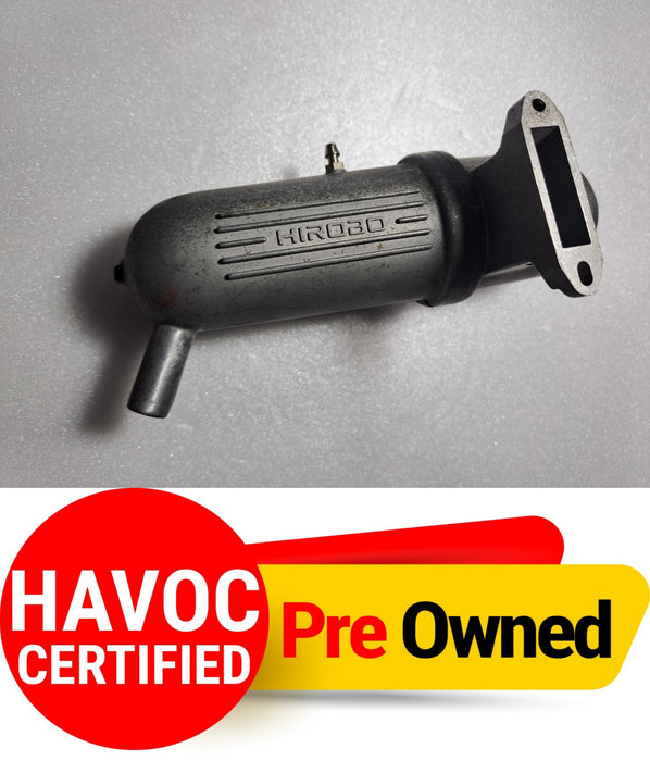 HIROBO HELI  EXHAUST FOR NITRO ENGINE 30 SIZE PART NO. 0412-202 PRE OWNED QUALITY