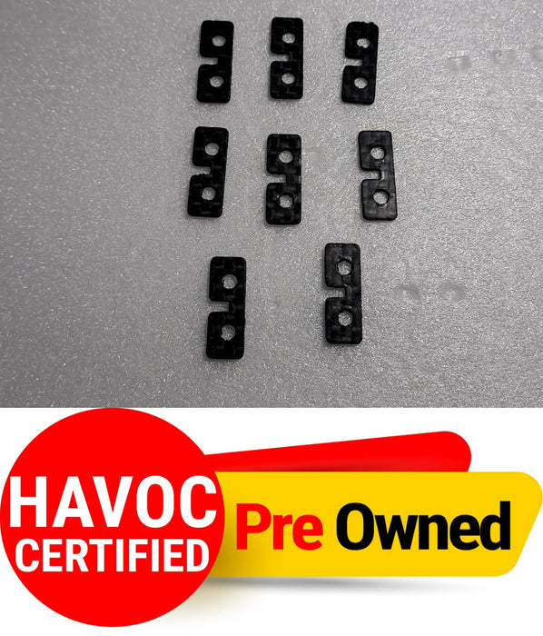 STANDARD SERVO MOUNTING PLATES CARBON FIBER (PACK OF 8 ) PRE OWNED QUALITY