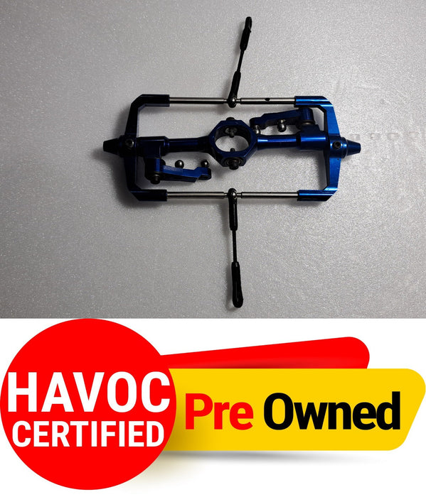 HIROBO SCEADU EVOLUTION EX FLYBAR CAGE ASSEMLBY PART NO. 0412-209/0412-207/0412-208 PRE OWNED QUALITY
