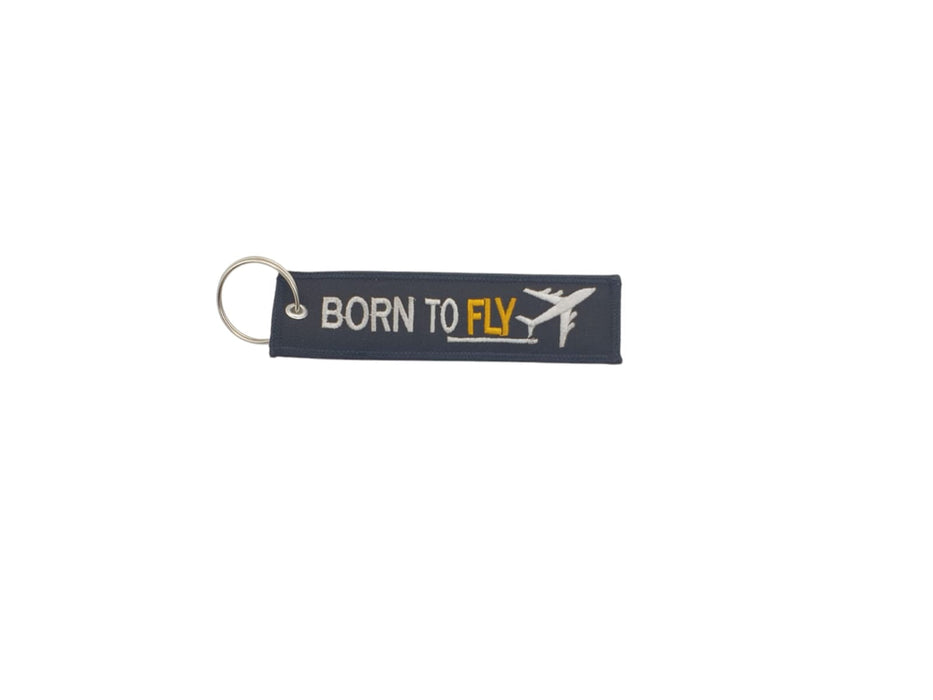 EMBROIDERED KEYRING BORN TO FLY