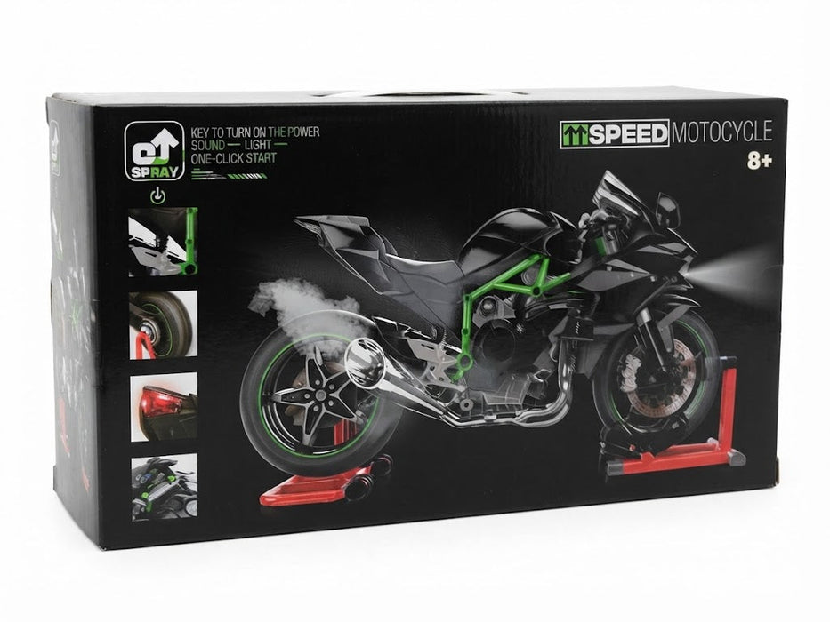 DIE CAST 1/10 0754-1B ALLOY SPRAY SPEED KAWASAKI MOTORCYCLE