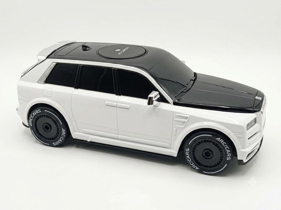 TELECAR 1/18 SCALE WITH HD CAMERA RC CAR BLACK/WHITE