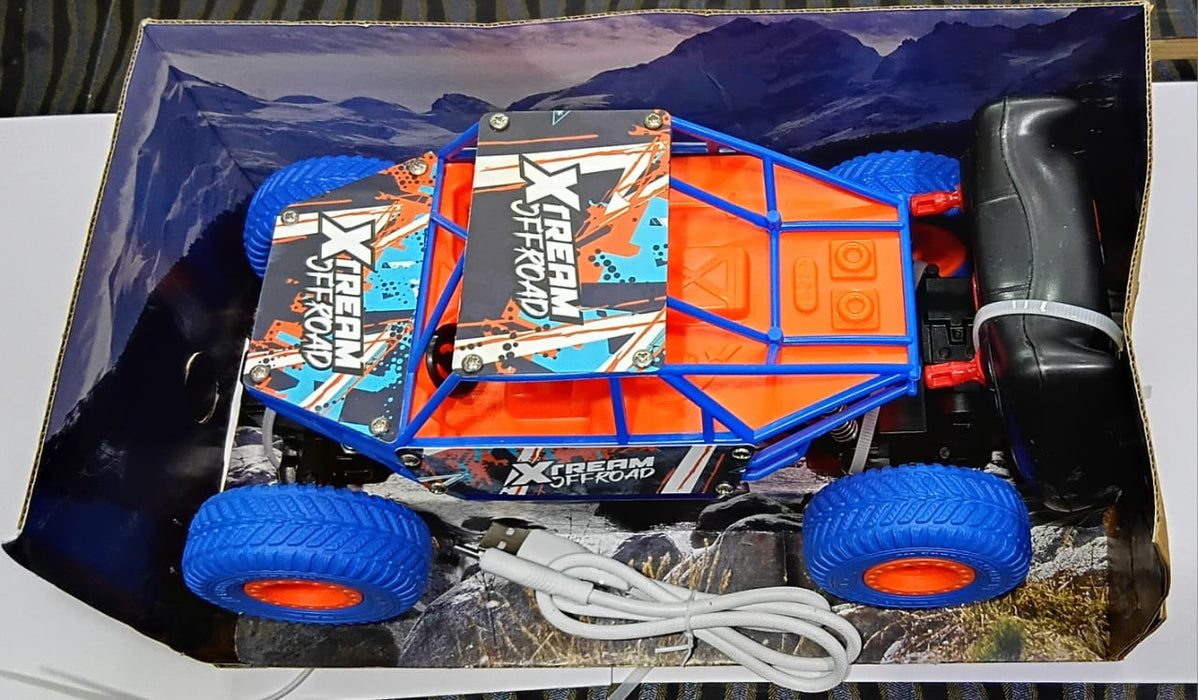 MIRANA ATV AND REMOTE CONTROL CAR, 1200 MAH LI-ION RECHARGEABLE BATTERY, C TYPE USB CHARGING SCALE 1:20&nbsp; (ORANGE BLUE )