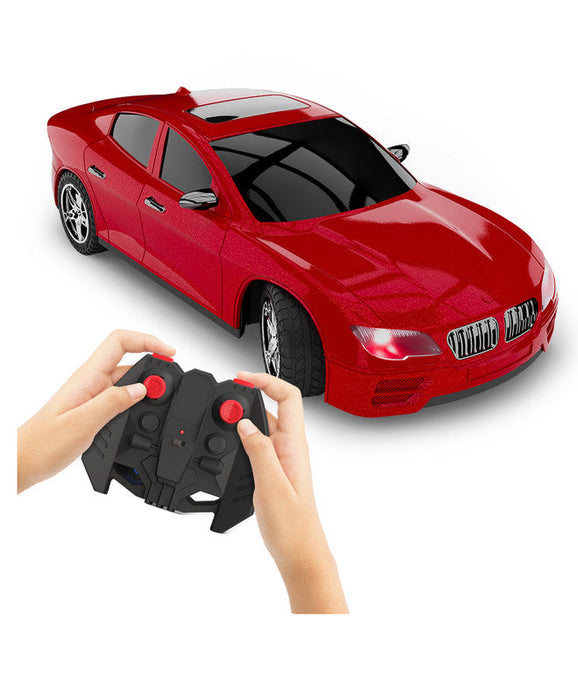 MIRANA TRACER APP AND REMOTE CONTROL CAR - 1.5X POWERFUL NITRO, AR GAME, ANTI SKID TYRE, LUMINOUS HEADLIGHTS, 1200 MAH LI-ION RECHARGEABLE BATTERY ( RED )