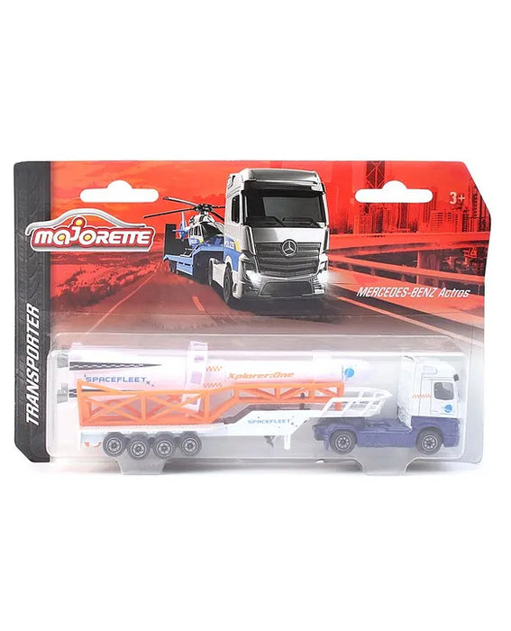 MAJORETTE TRANSPORTER TRUCKS SINGLE PACK – MULTICOLOR DIE-CAST VEHICLE SET