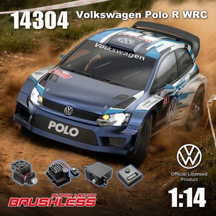 14304 Volkswagen Polo R WRC 1:14 Scale Brushless RC Rally Car – Official Licensed Model