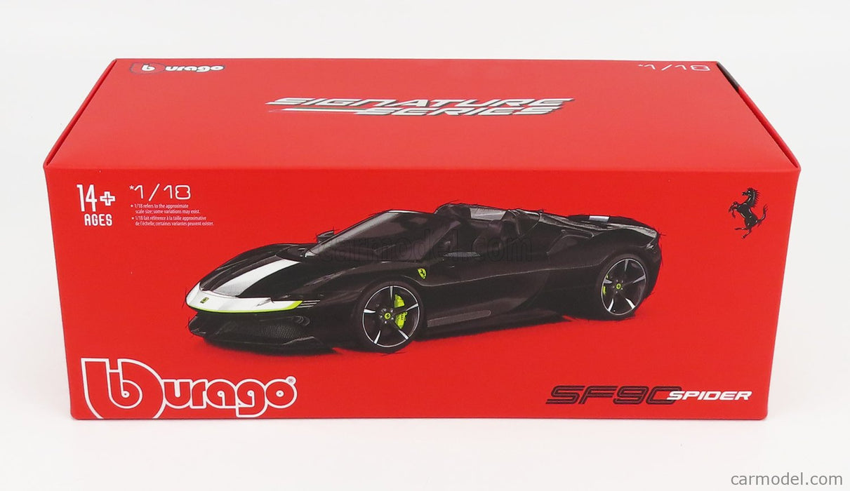 BBURAGO FERRARI SF90 SPIDER ASSETTO FIORANO 1/18 SIGNATURE SERIES 18-16910