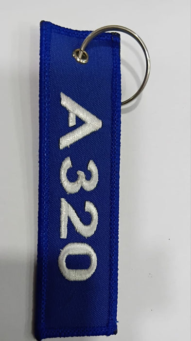 EMBROIDERED KEYRING A320