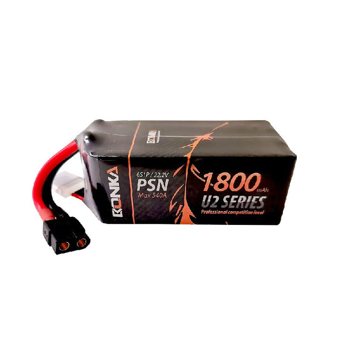 BONKA 22.2V 1800MAH 120C 6S FPV U2 SERIES LITHIUM POLYMER BATTERY PACK
