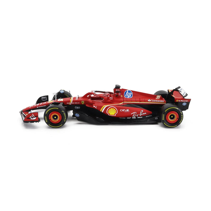 BBURAGO #16 LECLERC SF24 2024 SEASON 1:18 SCALE DIECAST MODEL