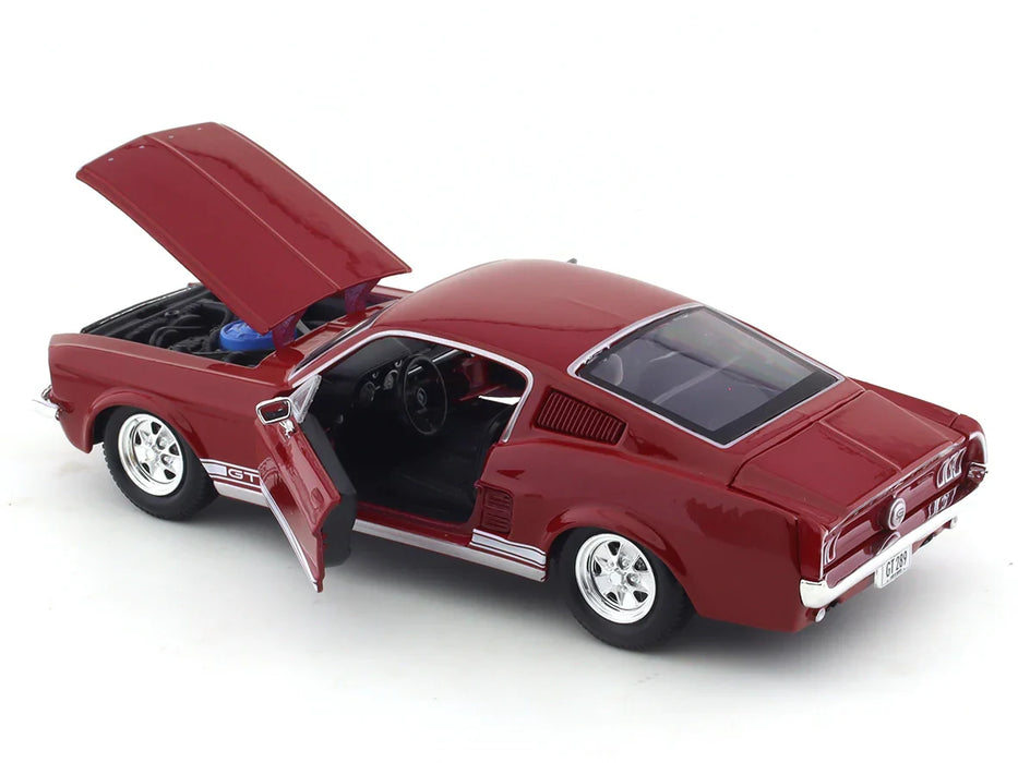 MAISTO 1/24 SCALE 1967 FORD MUSTANG GT (CHERRY RED) DIECAST CAR MODEL 51260