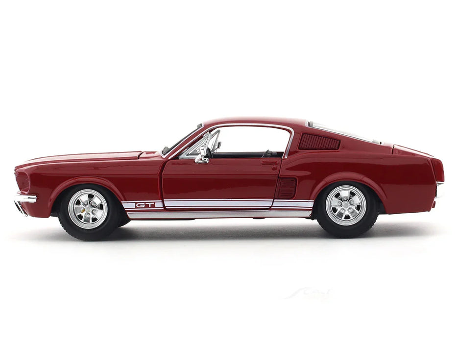 MAISTO 1/24 SCALE 1967 FORD MUSTANG GT (CHERRY RED) DIECAST CAR MODEL 51260
