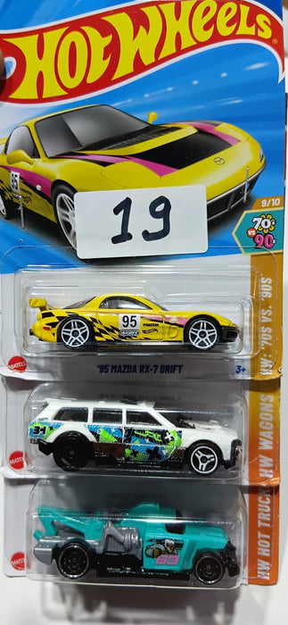 HOT WHEELS CASE-J MAINLINE (PACK OF 3) DIECAST
