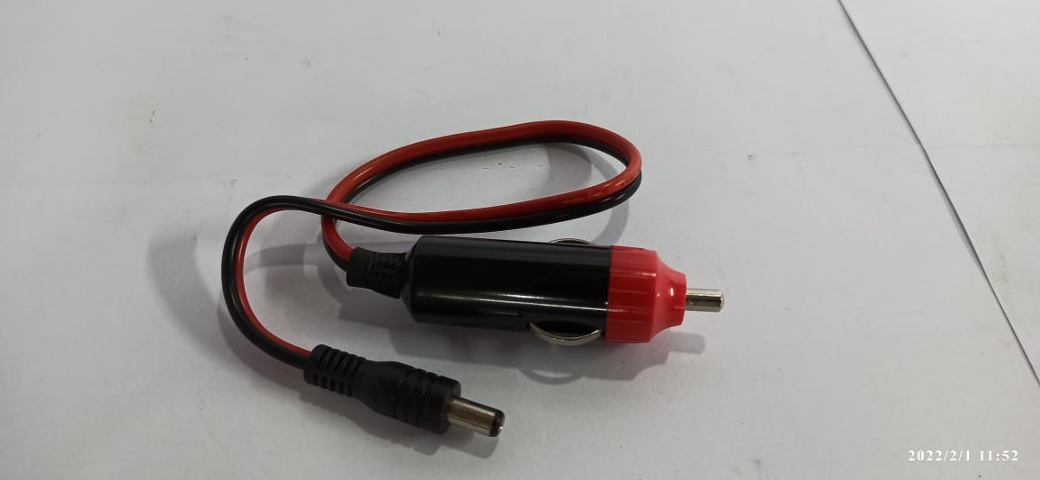 12V Car Cigarette Lighter Socket Power Supply Charger Cable Male Plug