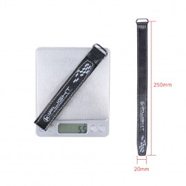 20Mm Microfiber Pu Leather Battery Straps (5Pc) Black,250Mm