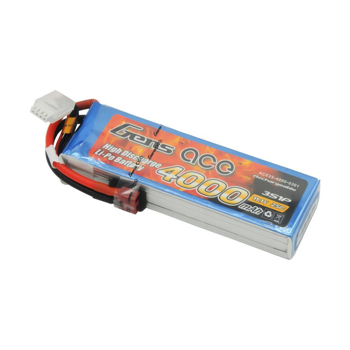 Lipo 11.1V 4000Mah 25C 3S Gens Ace  Battery
