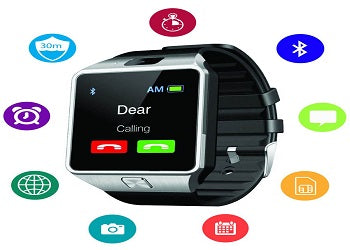 JM BLACK MOBILE WATCH WITH SIMCARD