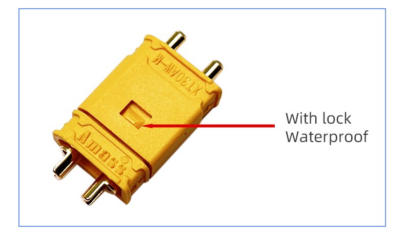 AMASS XT30U YELLOW CONNECTOR (MALE & FEMALE)