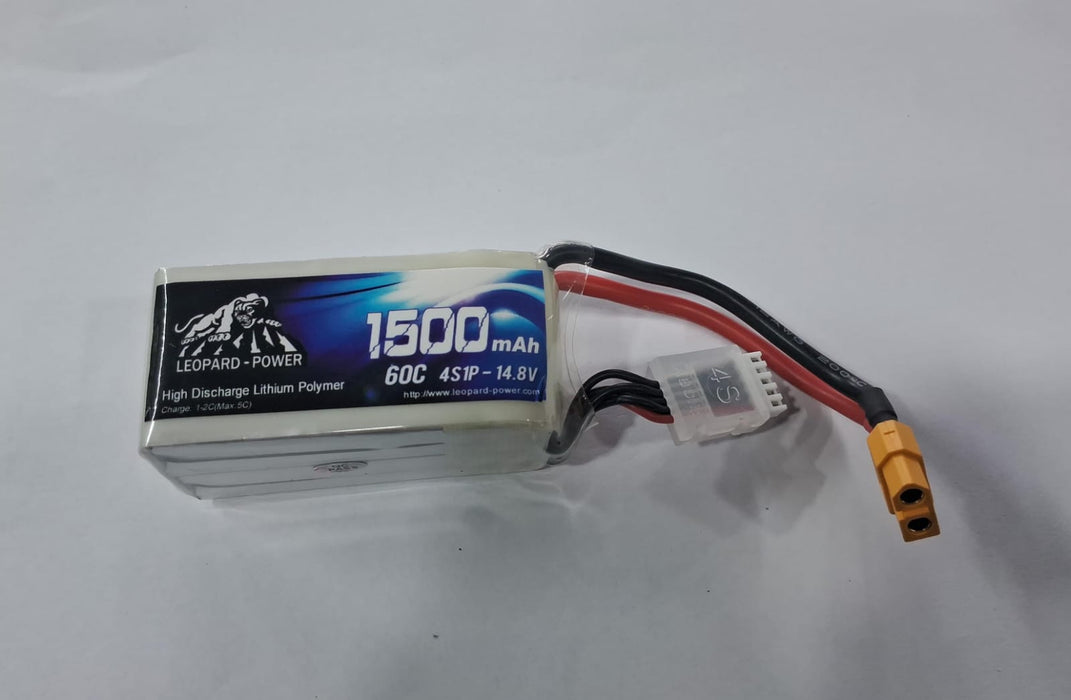 LIPO 14.8V 1500MAH 60C,4S LEOPARD BATTERY
