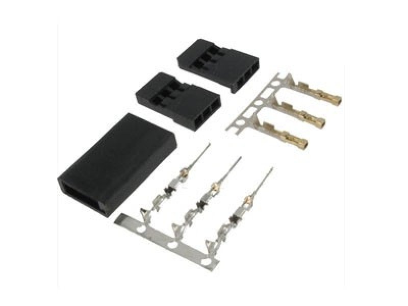Servo Plug Set Jst-SH (Futaba) Gold Plated  -10Pcs