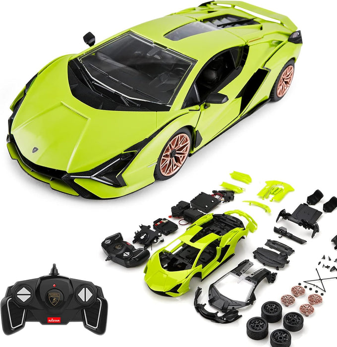 RASTAR 97400 1/18 LAMBORGHINI RC CAR BUILDING KITS (64 PCS & 8 PTS)