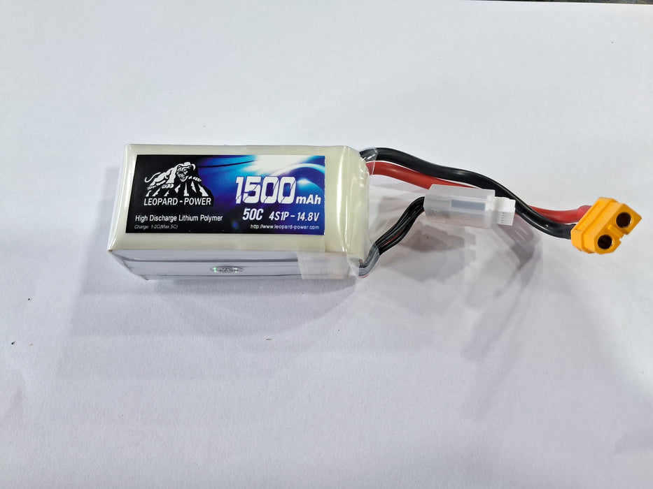 LIPO 14.8V 1500MAH 50C,4S LEOPARD BATTERY