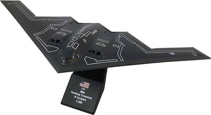 AIRPLANE DIECAST METAL STEALTH BOMBER B2 AIRLINES 1:200 MODEL