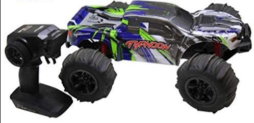 Hobbiway Typhoon MT660 1/10 4WD R/C Racing Monster Car For Desert Hobby-GREEN/BLUE
