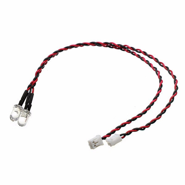 Syaheli Model 2Pcs 3Mm Rc Car Front And Rear Lights Red 80Cms