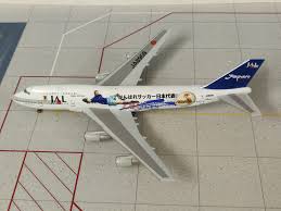 AIRPLANE DIECAST METAL JAL B747 AIRLINES 1:400 MODEL