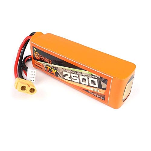 Lipo 11.1V 2500Mah 3C Orange Transmitter Battery Pack