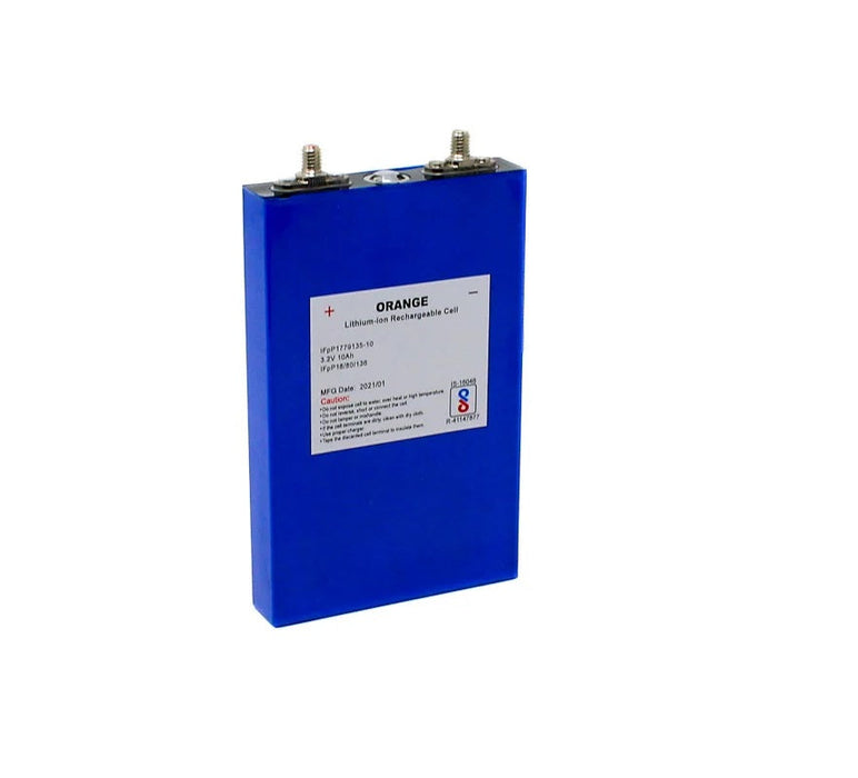 Orange A Grade10Ah 3.2V Prismatic LiFePO4 Battery