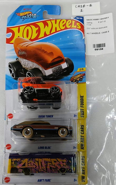 HOT WHEELS - CASE E (2025) - BASIC CAR ASSORTED (PACK OF 3 )-DIECAST