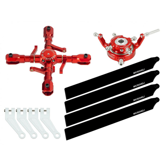 CNC Quad Carbon Plastic Blades Conversion Set (RED)