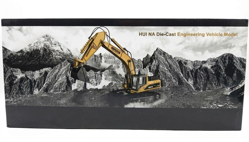 HUINA 1910-2 1/40 SCALE DIE-CAST EXCAVATOR ENGINEERING VEHICLE