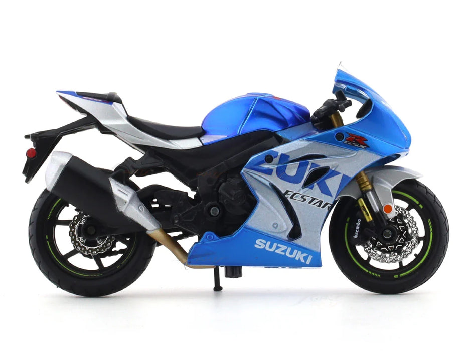 BBURAGO  SUZUKI GSX-R1000 R2021  BLUE 1:18 DIECAST MODEL 28-91088
