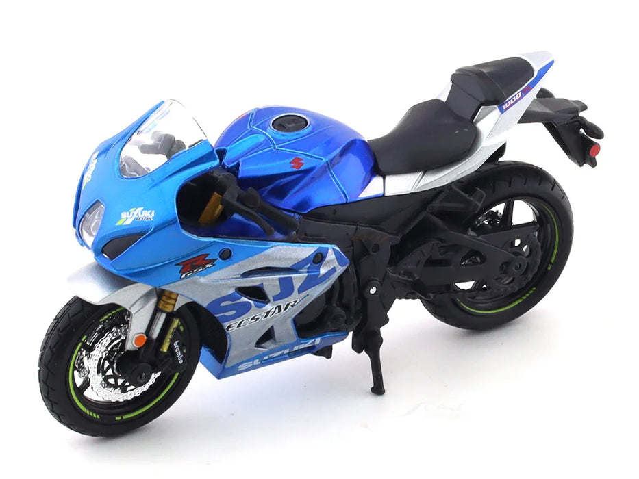 BBURAGO  SUZUKI GSX-R1000 R2021  BLUE 1:18 DIECAST MODEL 28-91088