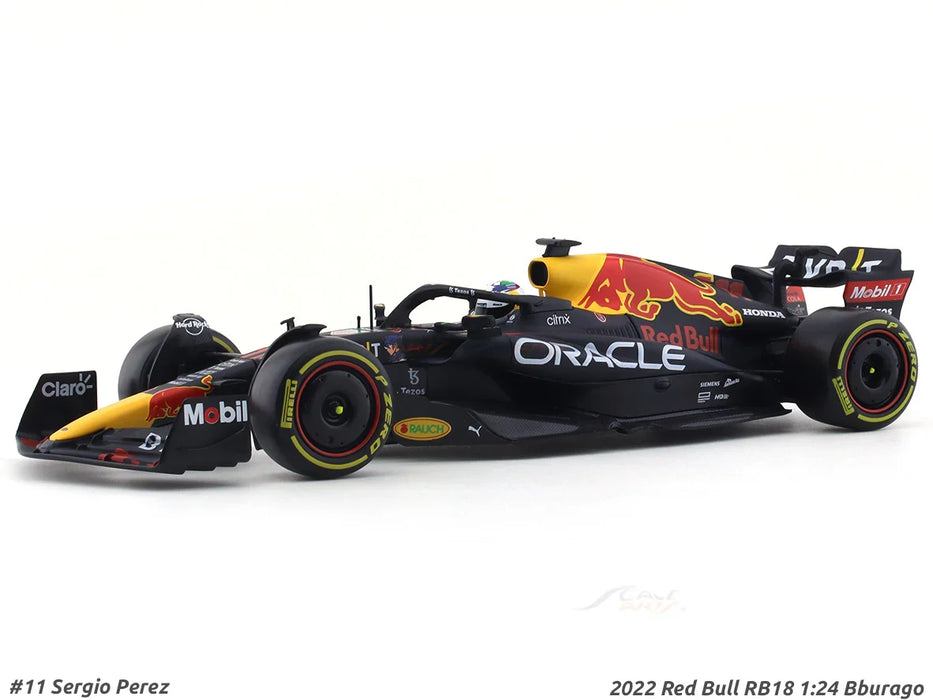 BBURAGO 1/24 2022 RED BULL RB18 #11 SERGIO PEREZ FORMULA 1 CAR MODEL