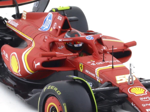 BBURAGO FERRARI SF24 C SAINZ #55 1/18 DIECAST 18-16815S-1