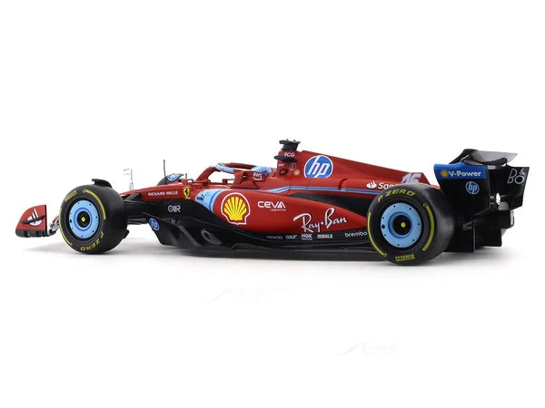 BBURAGO FERRARI SF24 C LECLERC #16 1/18 DIECAST 18-16815L-1