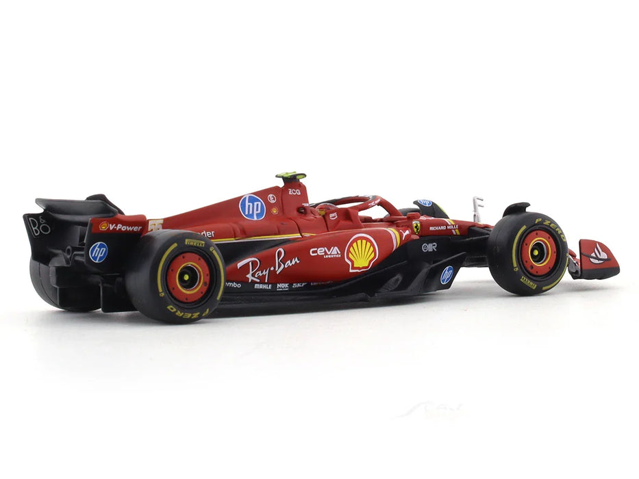 BBURAGO FERRARI SF24 CARLOS SAINZ 1:18 SCALE DIECAST MODEL