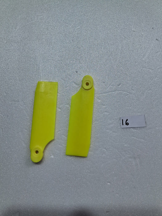 70MM YELLOW TAIL ROTOR BLADE FIT MOST 500 SIZE HELI