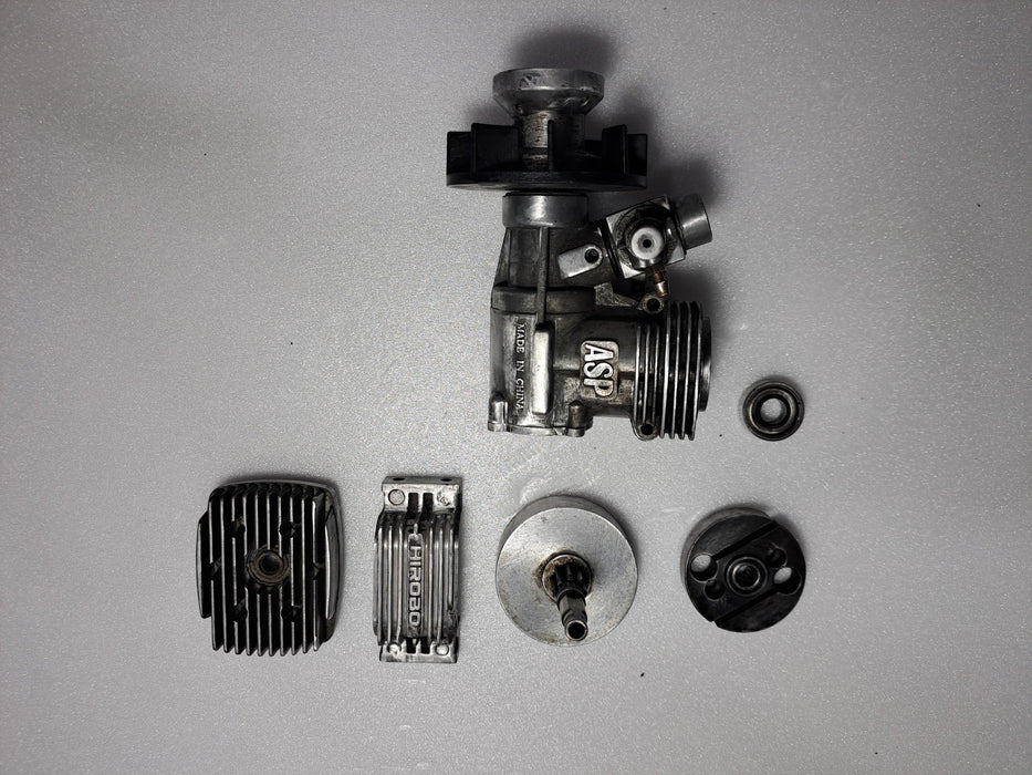 HIROBO SHUTTLE PLUS 0402-023,0402-518,0412-121,0402-642,0402-520,2500-080/ASP ENGINE 36 & MOUNTING BRACKET