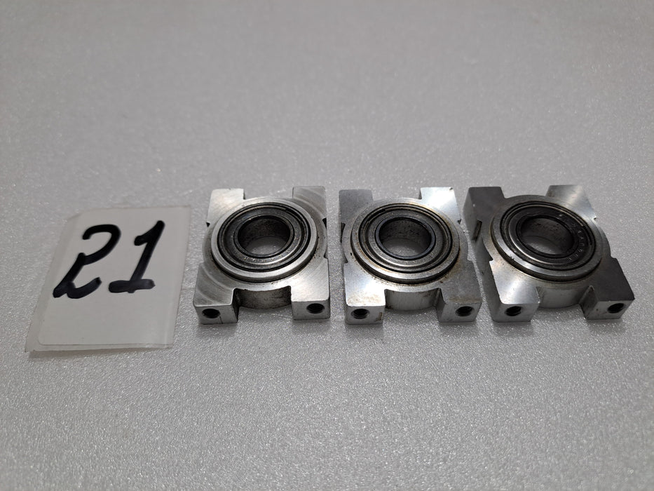 JR VIBE 50 NITRO HELICOOPTER BEARING BLOCKS WITH BEARING (PACK OF 3) PART NO.-996160 PRE OWNED QUALITY
