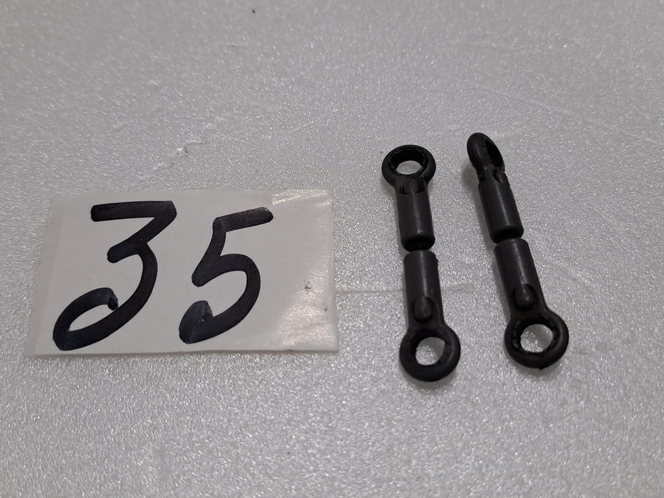 BALL LINK PACK OF 2 FOR 600 SIZE HELICOPTER 2MMX12 MM ROD PRE OWNED QUALITY