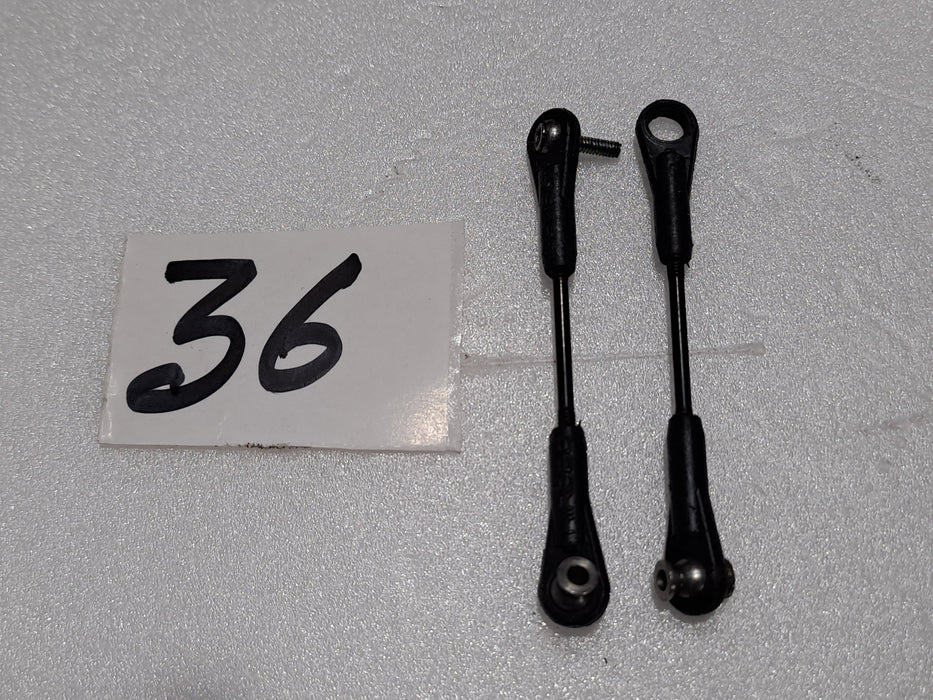 BALL LINK PACK OF 2 FOR 600 SIZE HELICOPTER 1.5MMX35MM ROD PRE OWNED QUALITY